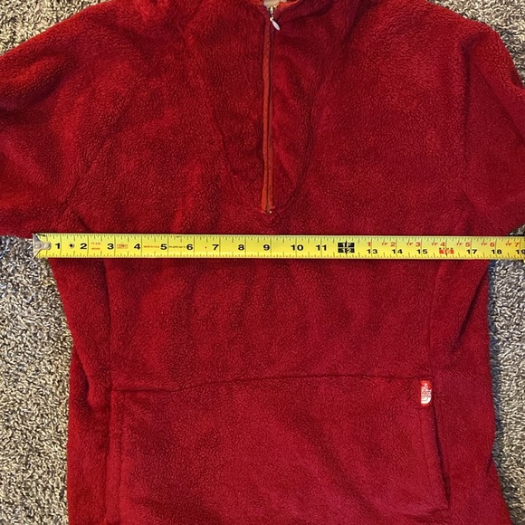 The North Face Vintage Mossbud Red 1/4 Zip Pullover Fleece Jacket, Women’s M - Picture 7 of 15